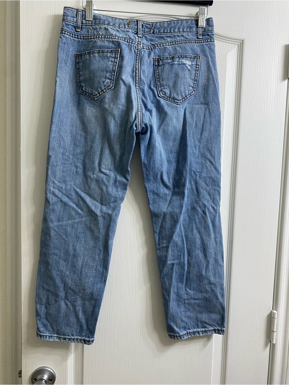 By Flow Korea Amber Jeweled Statement Distressed Ankle Y2K Whimsigoth Jeans Sz M - Picture 14 of 15